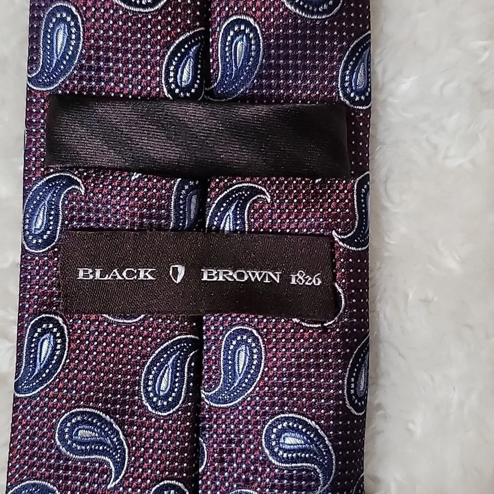 Black Brown 1826 Silk‎ Tie 63